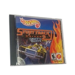 Mattel Hot Wheels Stunt Track Driver 2 PC CD-ROM Kids Blue Vintage 2000‎ Racing